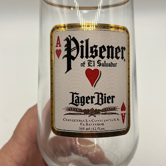 VINTAGE COLUMBIA HOUSE COLLECTIBLES PILSENER GREG JACKSON 24KT RIMMED GLASS - Picture 3 of 9